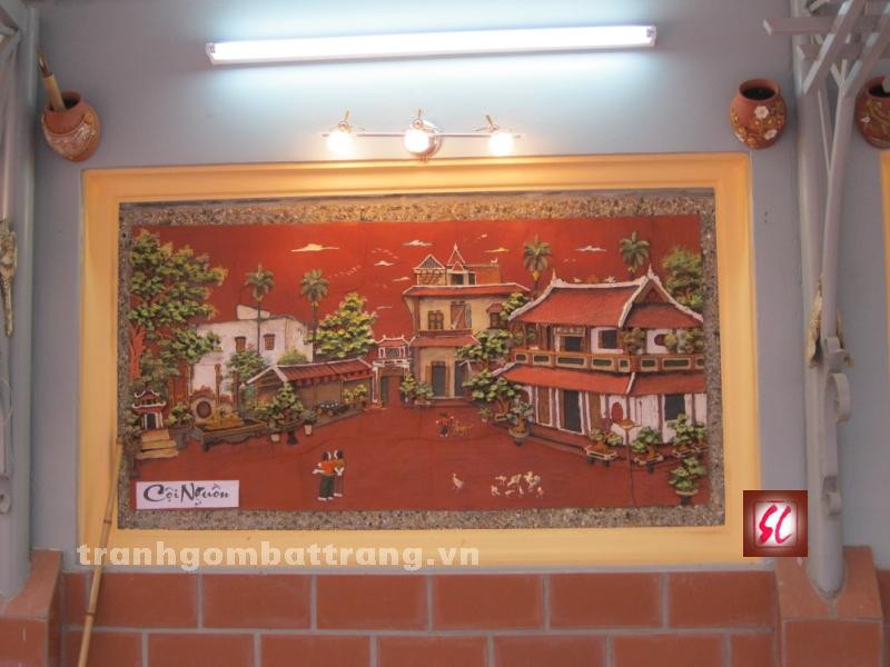 Công trình tranh gốm thị trấn Sơn Tây 2010